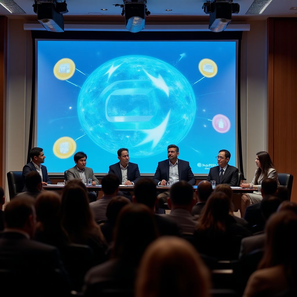 Equipo de CriptoArgentinaPro en conferencia de criptomonedas